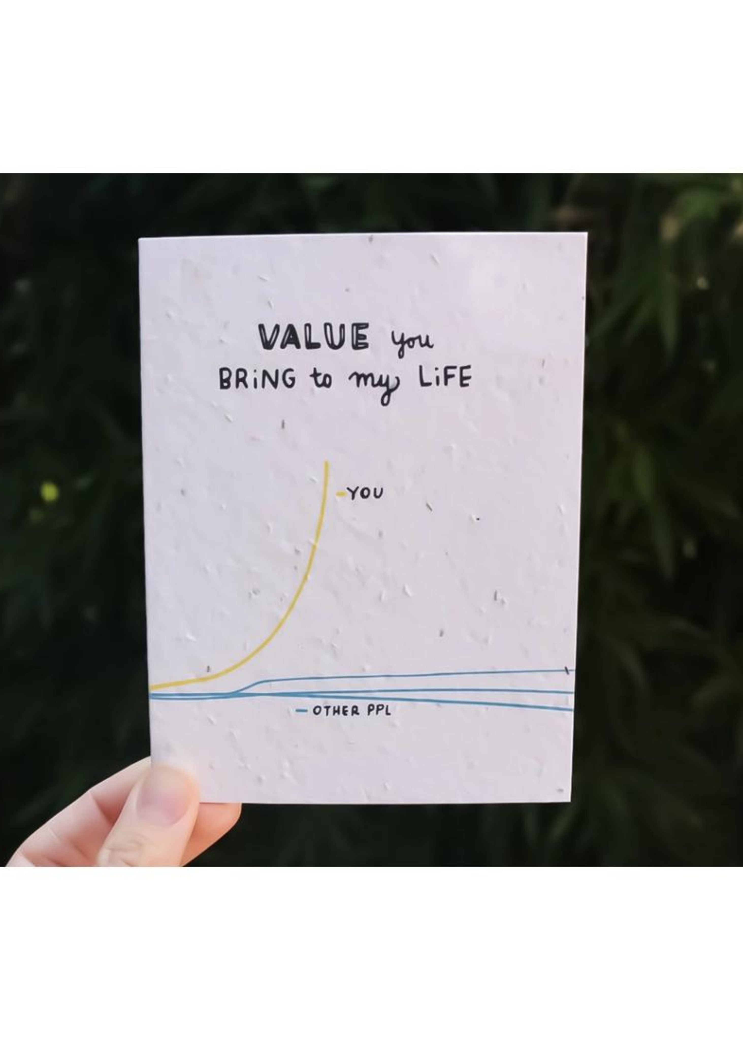 Plantable adore you card