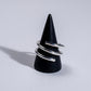 Spiral silver ring