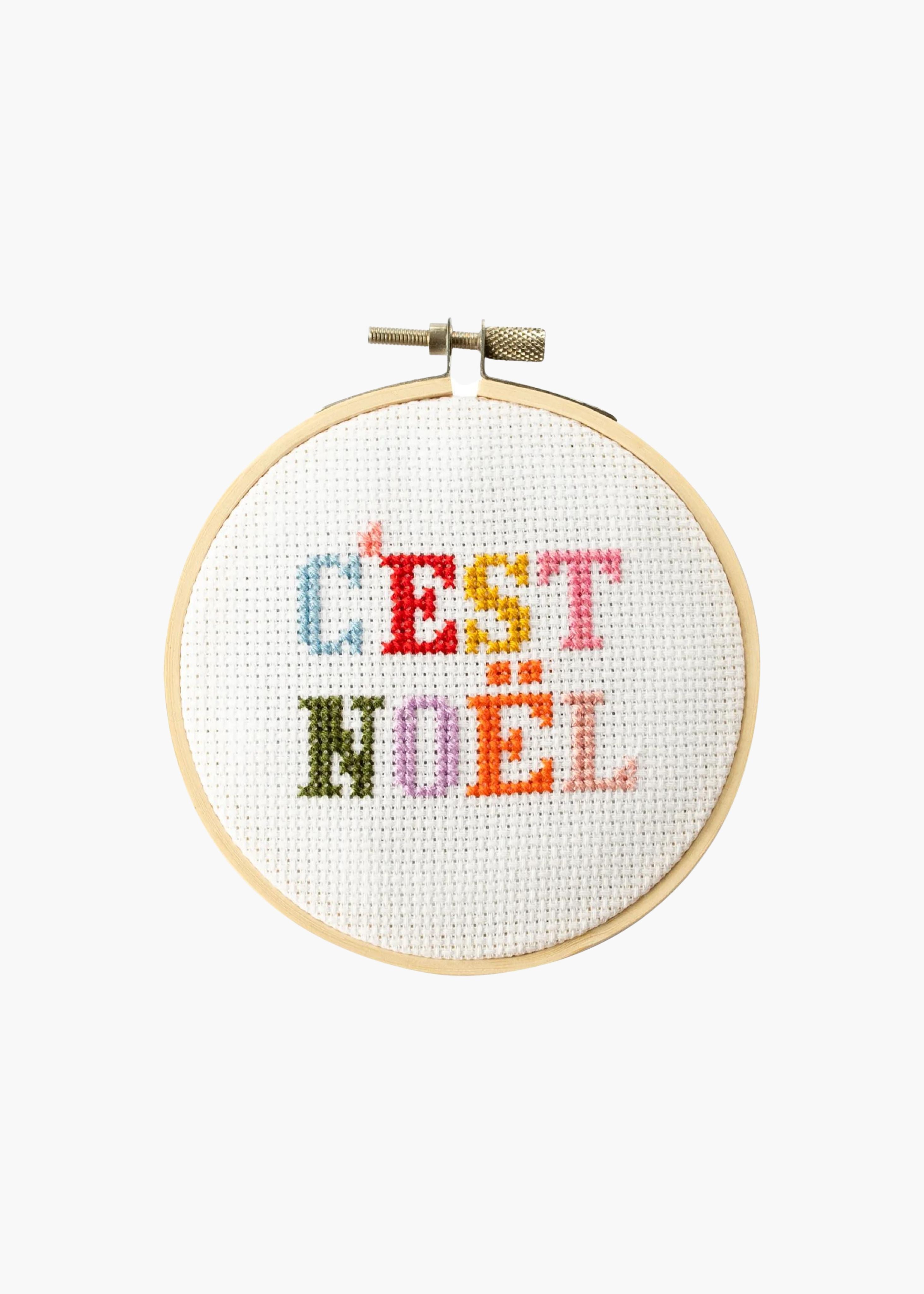 Cross stitch kit, c'est noel