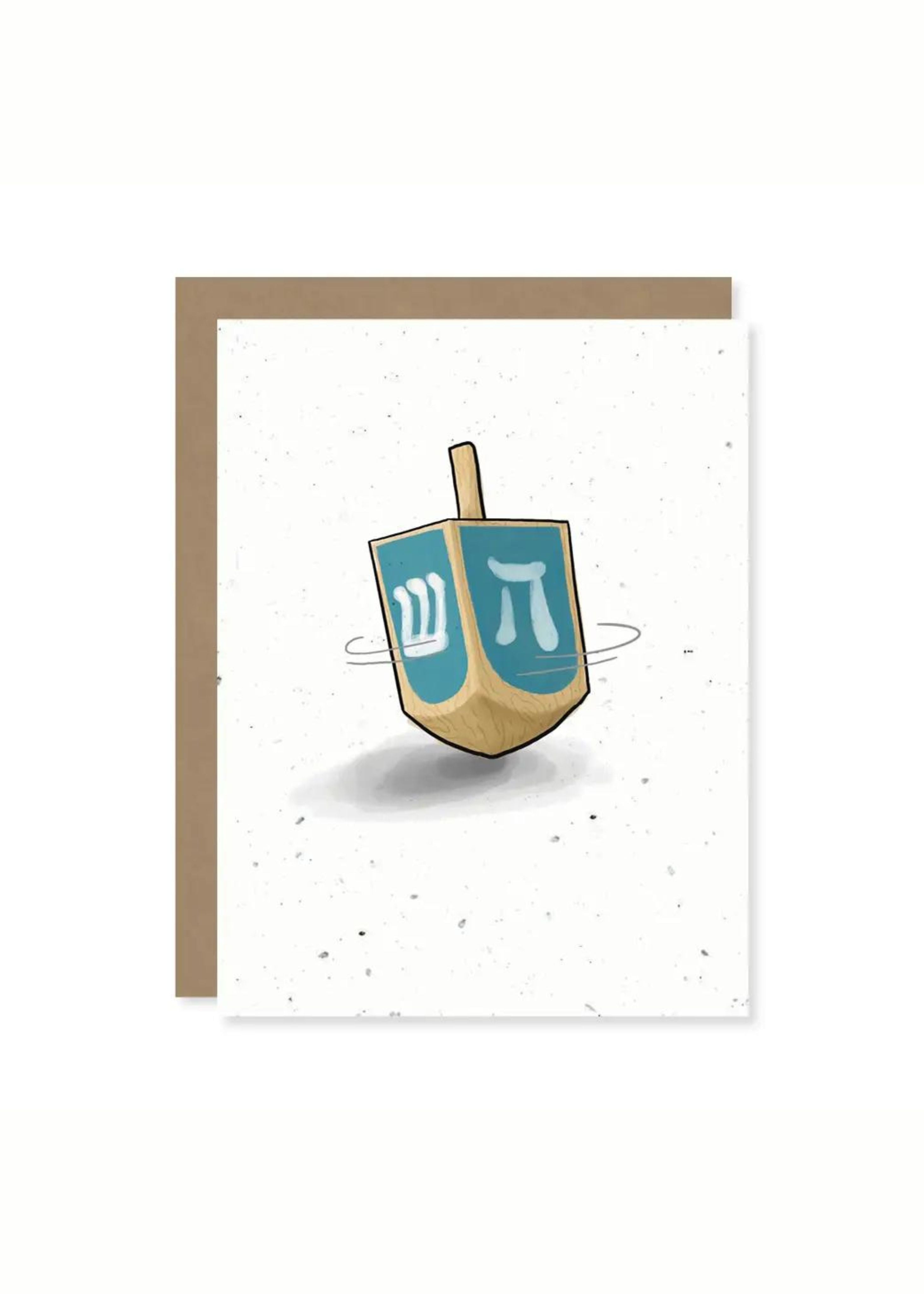 Plantable Dreidel card