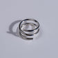 Spiral silver ring