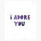 Plantable adore you card