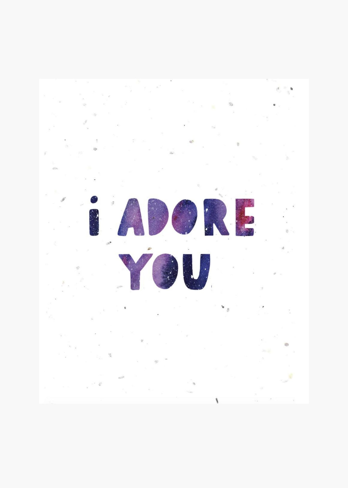 Plantable adore you card