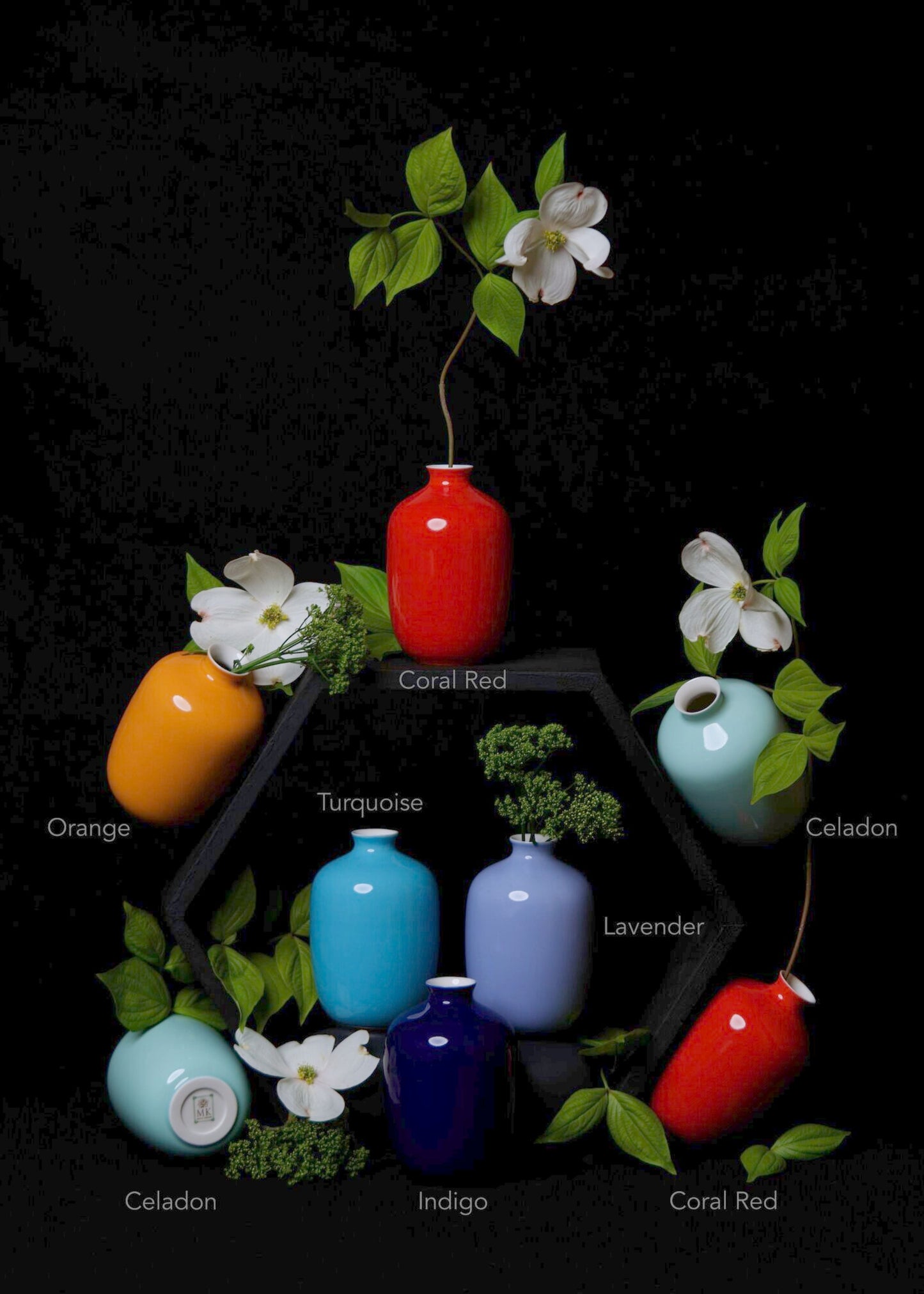 Mini plum vase, glossy